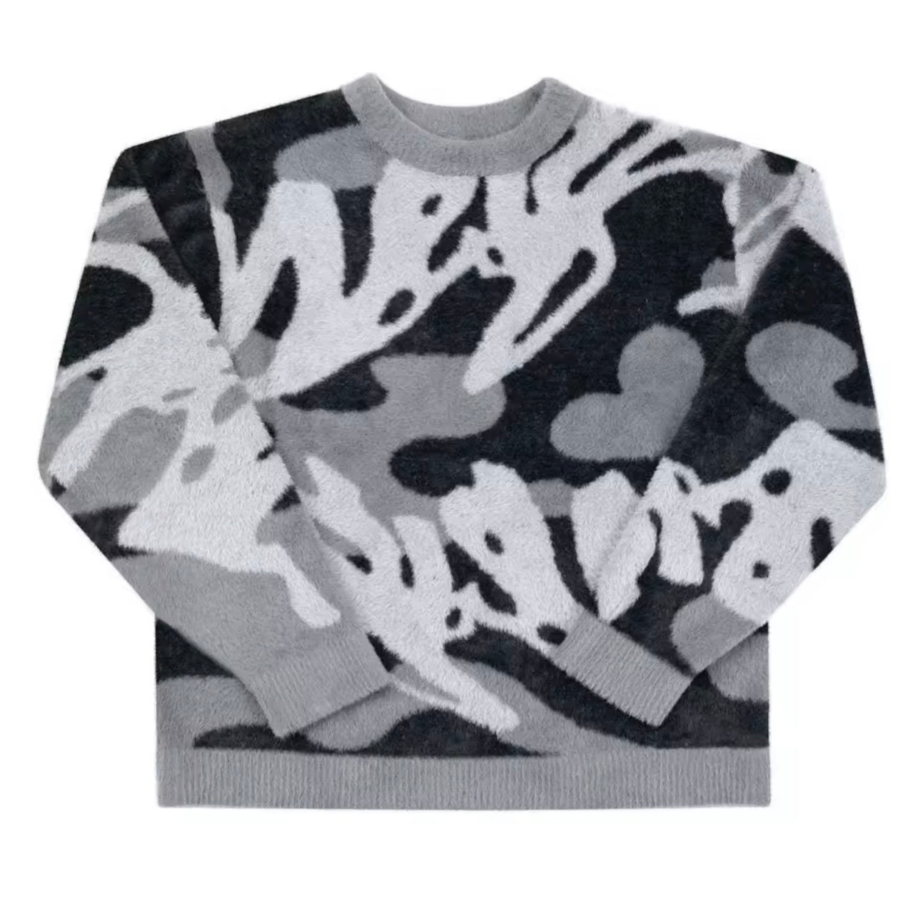 ARYE™ SWEATER - Paint Splat Black